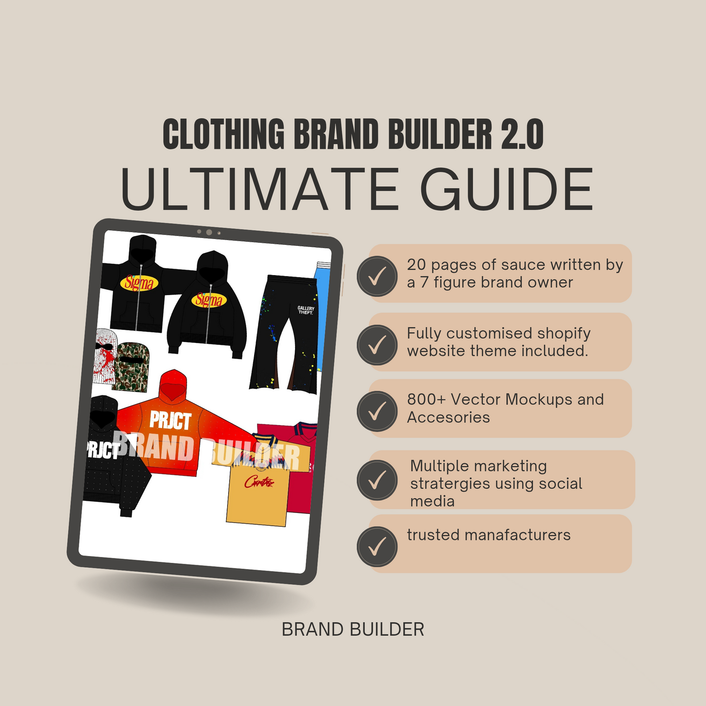 CLOTHING BRAND BUILDER GUIDE 2.0